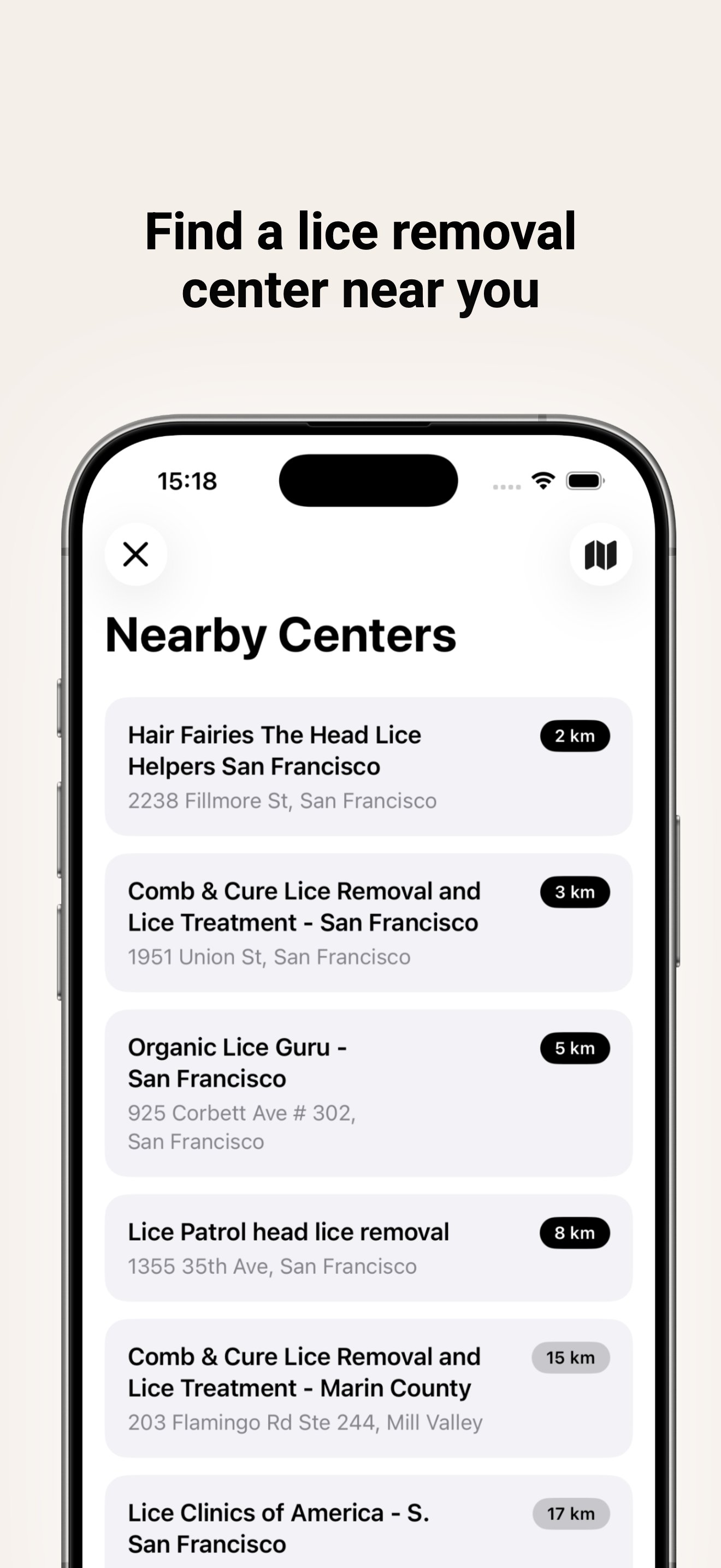 Nearby Centers